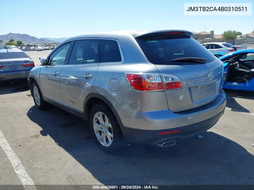 2011 Mazda Cx-9 Touring VIN: JM3TB2CA4B0310511 Lot: 40428801