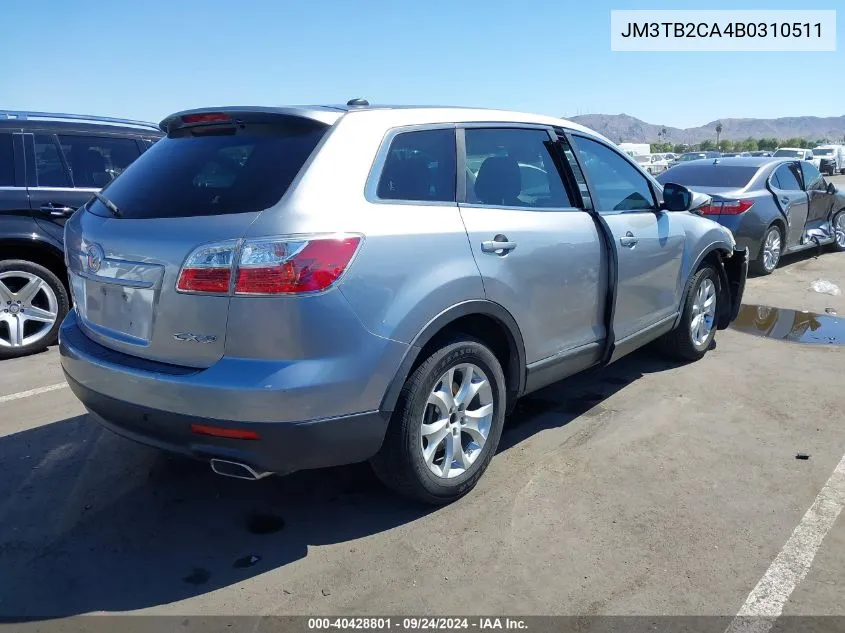 2011 Mazda Cx-9 Touring VIN: JM3TB2CA4B0310511 Lot: 40428801