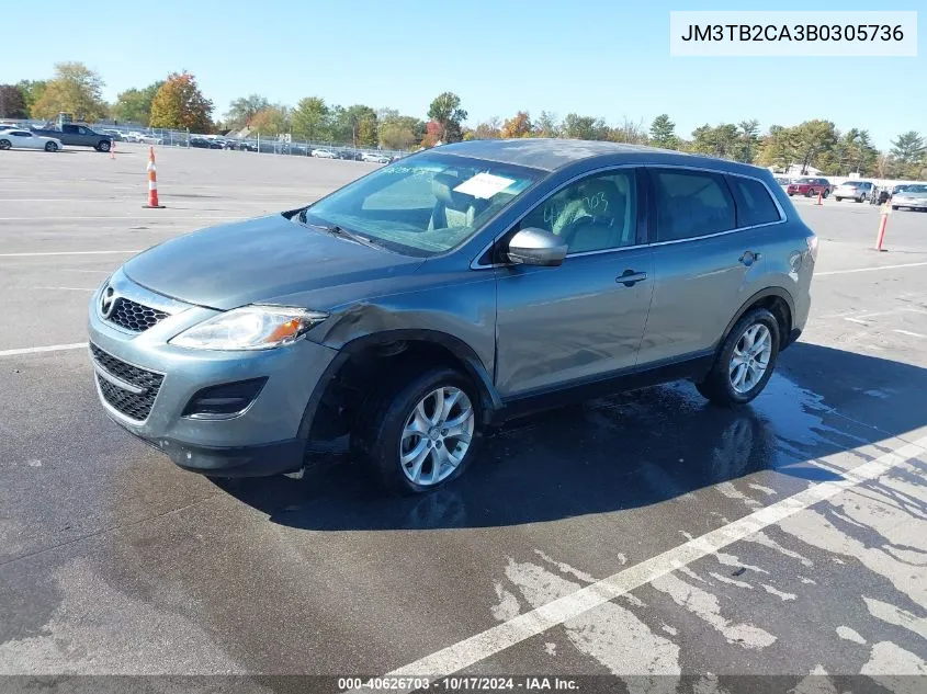 2011 Mazda Cx-9 Touring VIN: JM3TB2CA3B0305736 Lot: 40626703