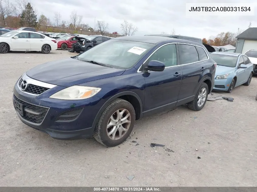 2011 Mazda Cx-9 Touring VIN: JM3TB2CA0B0331534 Lot: 40734870