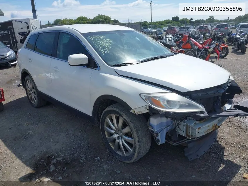 2012 Mazda Cx-9 VIN: JM3TB2CA9C0355896 Lot: 12076281