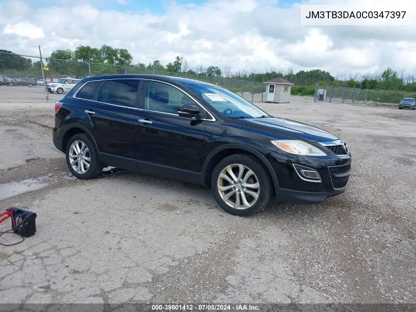 2012 Mazda Cx-9 Grand Touring VIN: JM3TB3DA0C0347397 Lot: 39801412