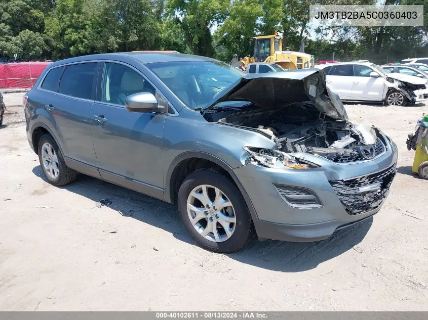 JM3TB2BA5C0360403 2012 Mazda Cx-9 Sport