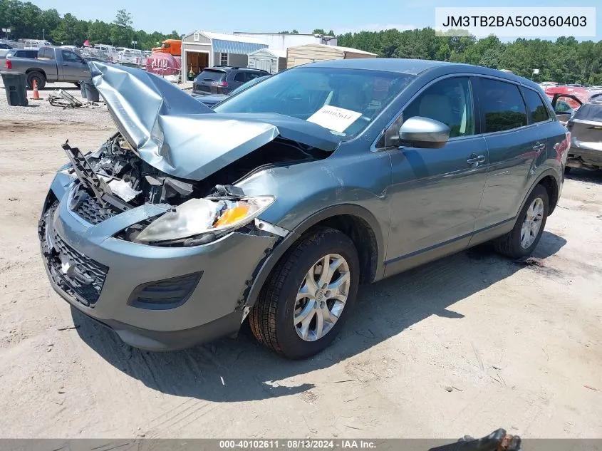 JM3TB2BA5C0360403 2012 Mazda Cx-9 Sport