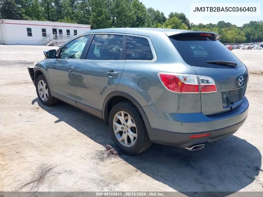 JM3TB2BA5C0360403 2012 Mazda Cx-9 Sport