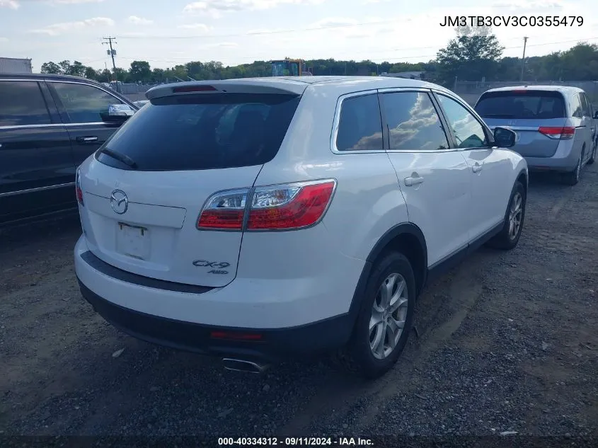 2012 Mazda Cx-9 Touring VIN: JM3TB3CV3C0355479 Lot: 40334312