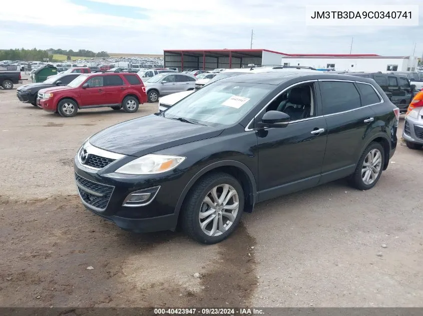 2012 Mazda Cx-9 Grand Touring VIN: JM3TB3DA9C0340741 Lot: 40423947