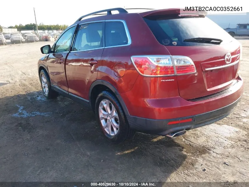 2012 Mazda Cx-9 Touring VIN: JM3TB2CA0C0352661 Lot: 40529630