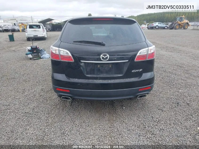 2012 Mazda Cx-9 Grand Touring VIN: JM3TB2DV5C0333511 Lot: 40539357