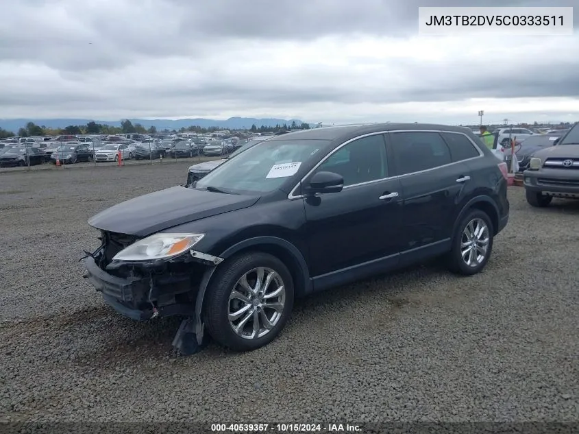 2012 Mazda Cx-9 Grand Touring VIN: JM3TB2DV5C0333511 Lot: 40539357