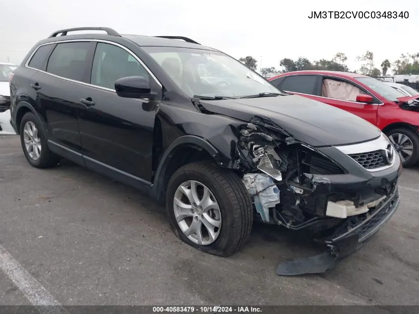 2012 Mazda Cx-9 Touring VIN: JM3TB2CV0C0348340 Lot: 40583479