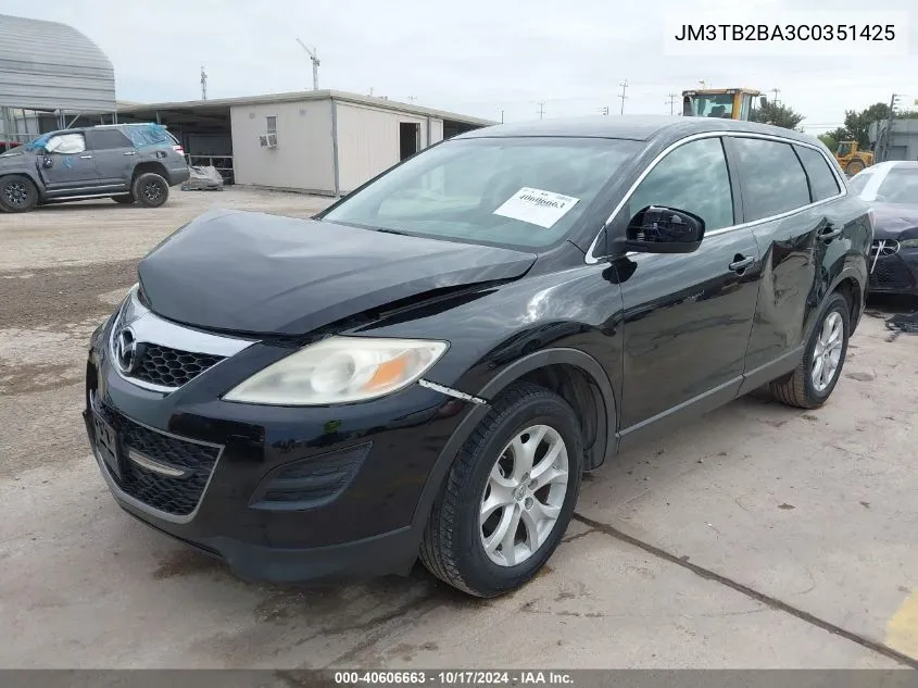 2012 Mazda Cx-9 Sport VIN: JM3TB2BA3C0351425 Lot: 40606663