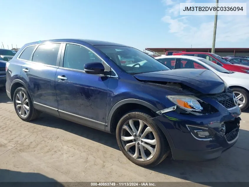 2012 Mazda Cx-9 Grand Touring VIN: JM3TB2DV8C0336094 Lot: 40853749