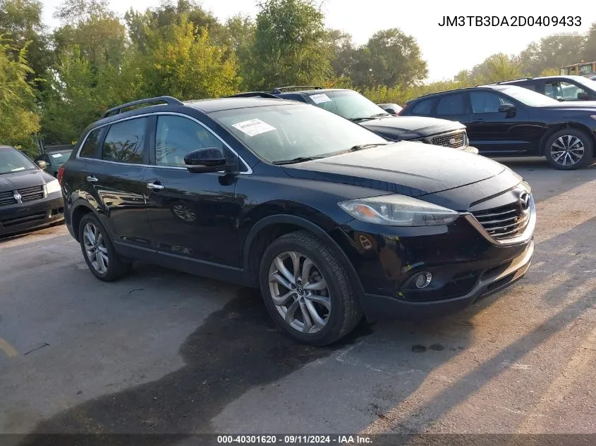 2013 Mazda Cx-9 Grand Touring VIN: JM3TB3DA2D0409433 Lot: 40301620