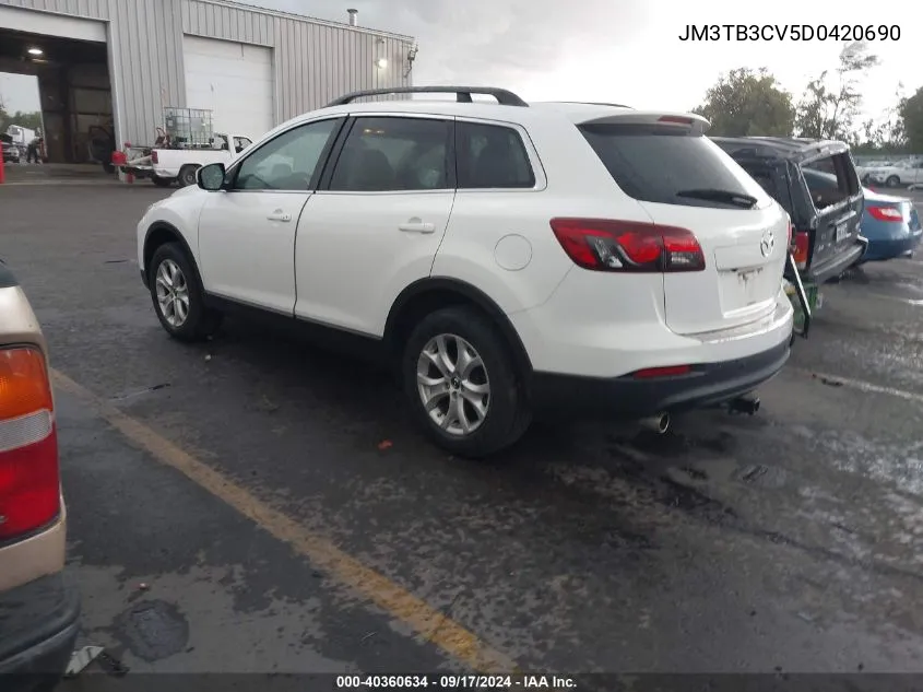 2013 Mazda Cx-9 Touring VIN: JM3TB3CV5D0420690 Lot: 40360634