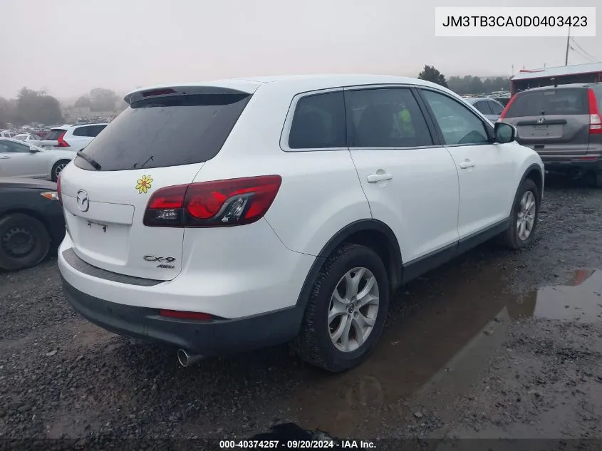 JM3TB3CA0D0403423 2013 Mazda Cx-9 Touring