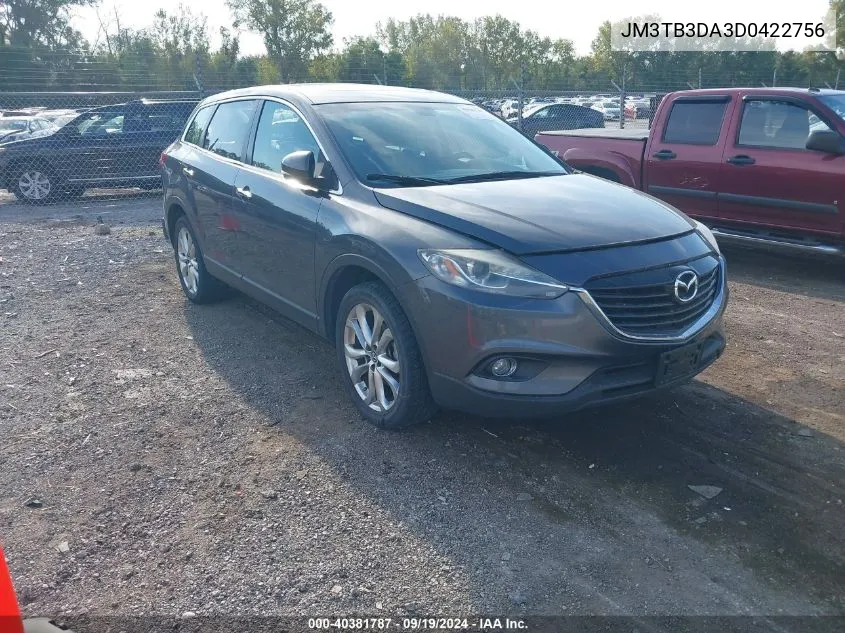 2013 Mazda Cx-9 Grand Touring VIN: JM3TB3DA3D0422756 Lot: 40381787