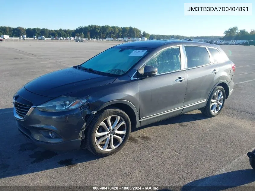 2013 Mazda Cx-9 Grand Touring VIN: JM3TB3DA7D0404891 Lot: 40478420