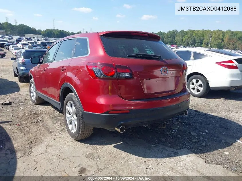 2013 Mazda Cx-9 Touring VIN: JM3TB2CAXD0412088 Lot: 40572984