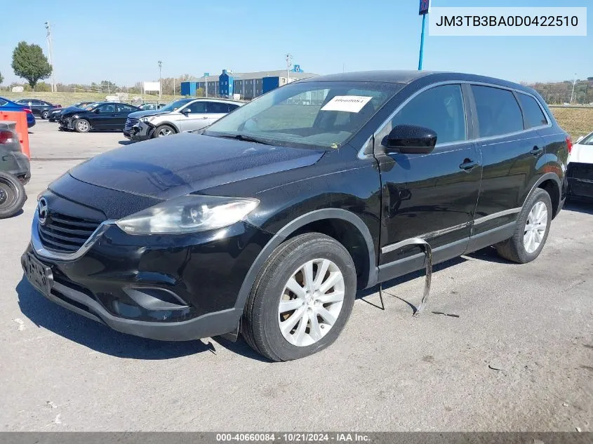 2013 Mazda Cx-9 Sport VIN: JM3TB3BA0D0422510 Lot: 40660084