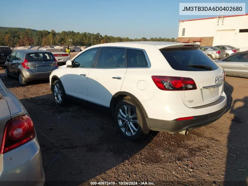 2013 Mazda Cx-9 Grand Touring VIN: JM3TB3DA6D0402680 Lot: 40672415