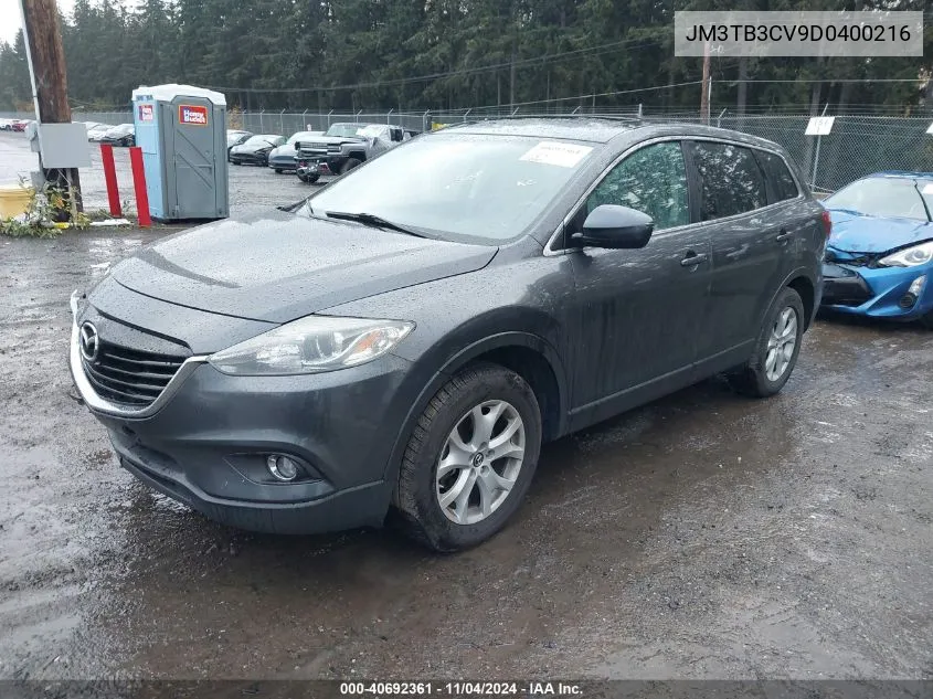 2013 Mazda Cx-9 Touring VIN: JM3TB3CV9D0400216 Lot: 40692361