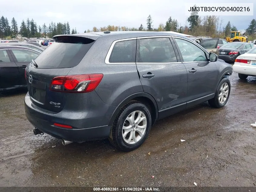 2013 Mazda Cx-9 Touring VIN: JM3TB3CV9D0400216 Lot: 40692361