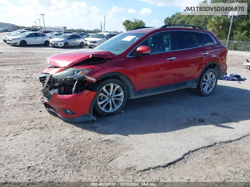 2013 Mazda Cx-9 Grand Touring VIN: JM3TB3DV5D0406870 Lot: 40700115