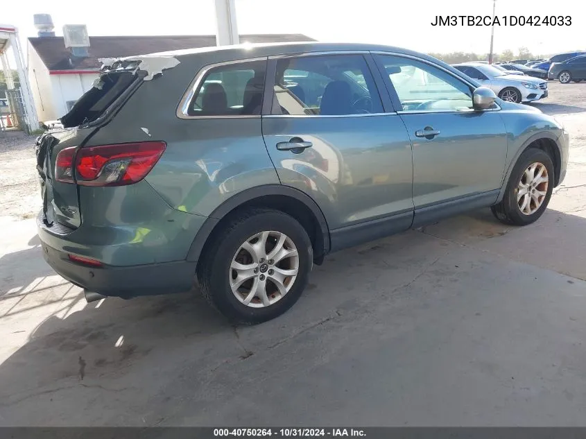 2013 Mazda Cx-9 Touring VIN: JM3TB2CA1D0424033 Lot: 40750264