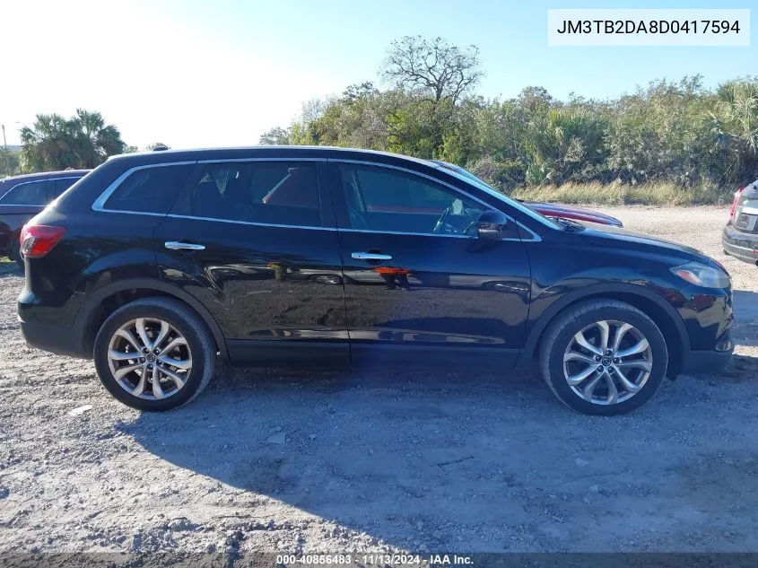 2013 Mazda Cx-9 Grand Touring VIN: JM3TB2DA8D0417594 Lot: 40856483