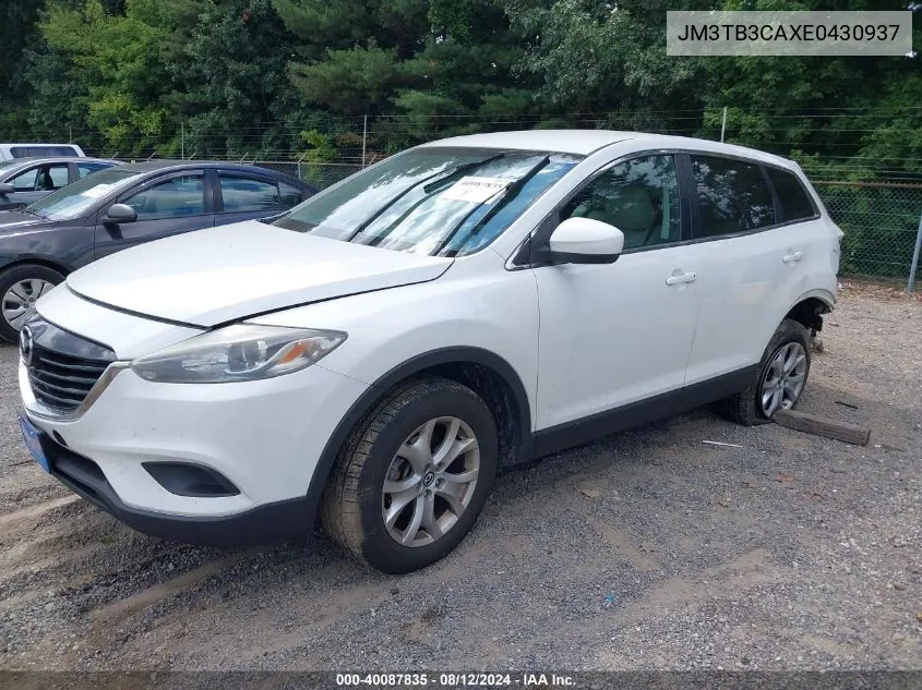 2014 Mazda Cx-9 Touring VIN: JM3TB3CAXE0430937 Lot: 40087835