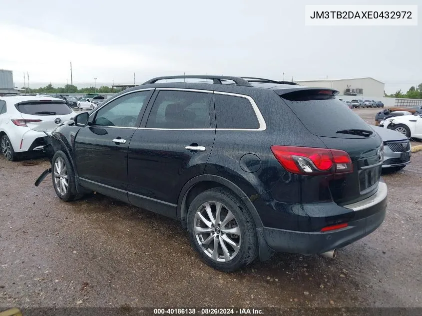 2014 Mazda Cx-9 Grand Touring VIN: JM3TB2DAXE0432972 Lot: 40186138