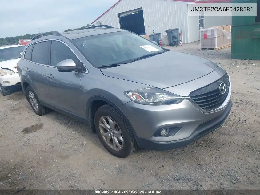 2014 Mazda Cx-9 Touring VIN: JM3TB2CA6E0428581 Lot: 40251464