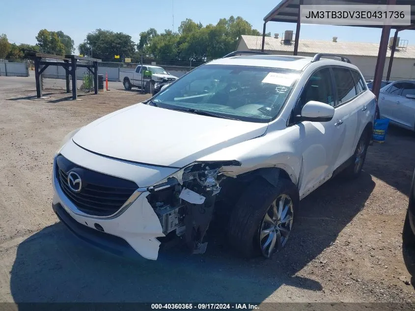 2014 Mazda Cx-9 Grand Touring VIN: JM3TB3DV3E0431736 Lot: 40360365