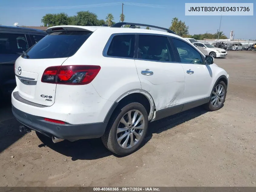 2014 Mazda Cx-9 Grand Touring VIN: JM3TB3DV3E0431736 Lot: 40360365