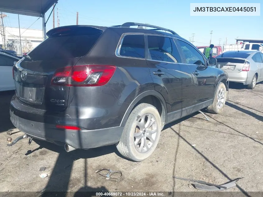 2014 Mazda Cx-9 Touring VIN: JM3TB3CAXE0445051 Lot: 40659072