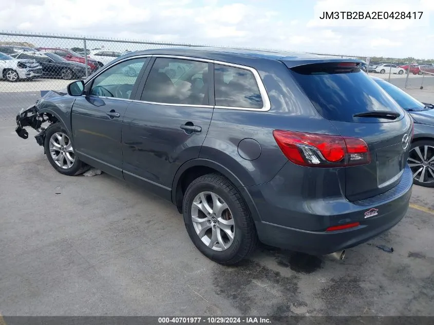 JM3TB2BA2E0428417 2014 Mazda Cx-9 Sport