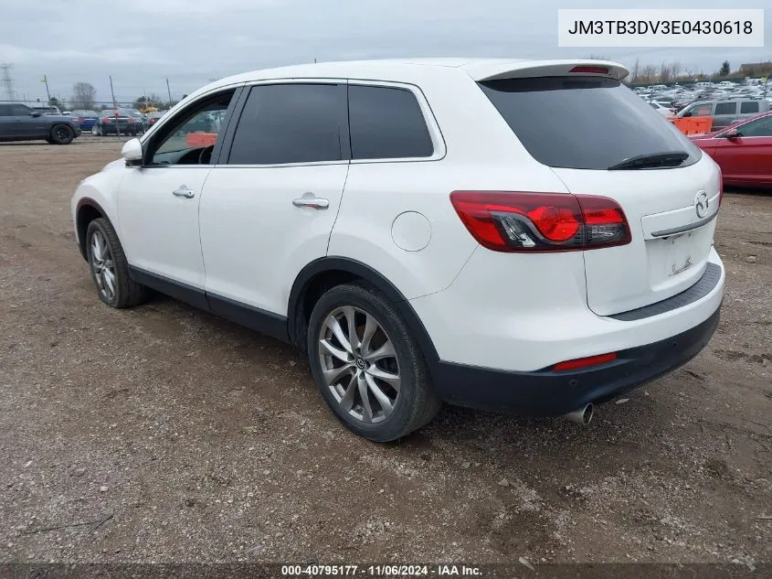 2014 Mazda Cx-9 Grand Touring VIN: JM3TB3DV3E0430618 Lot: 40795177