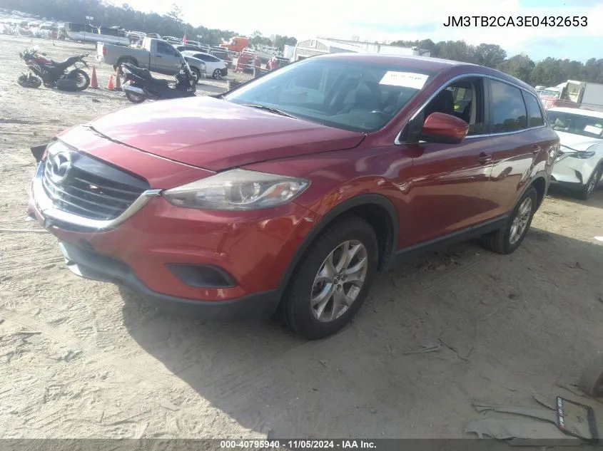 2014 Mazda Cx-9 Touring VIN: JM3TB2CA3E0432653 Lot: 40795940