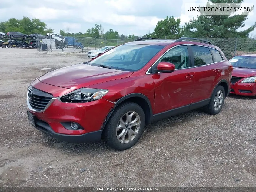 2015 Mazda Cx-9 Touring VIN: JM3TB2CAXF0457468 Lot: 40014321