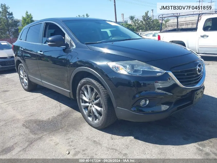 2015 Mazda Cx-9 Grand Touring VIN: JM3TB3DV7F0451859 Lot: 40187334