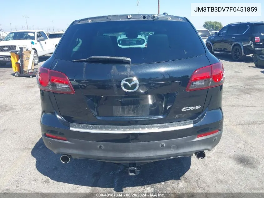 2015 Mazda Cx-9 Grand Touring VIN: JM3TB3DV7F0451859 Lot: 40187334