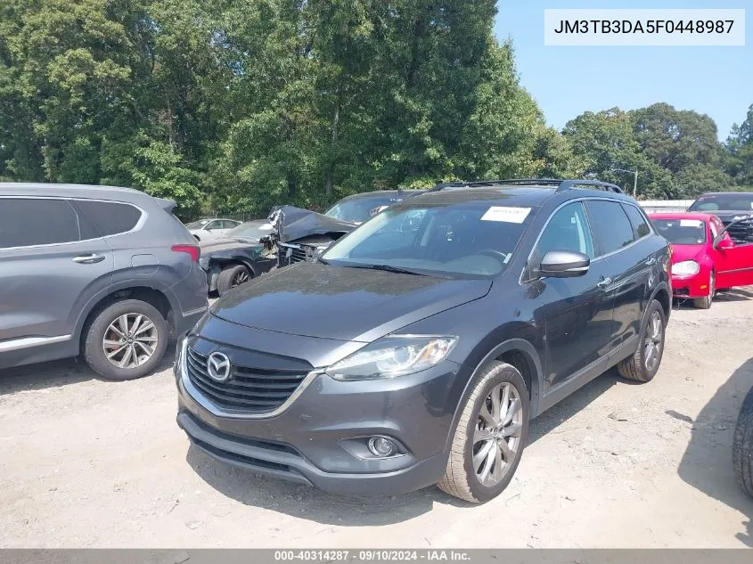 2015 Mazda Cx-9 Grand Touring VIN: JM3TB3DA5F0448987 Lot: 40314287