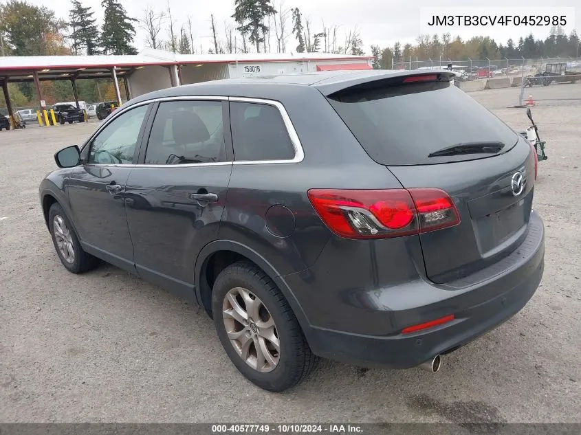 2015 Mazda Cx-9 Touring VIN: JM3TB3CV4F0452985 Lot: 40577749