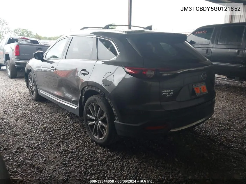 2016 Mazda Cx-9 Grand Touring VIN: JM3TCBDY5G0121852 Lot: 39344850