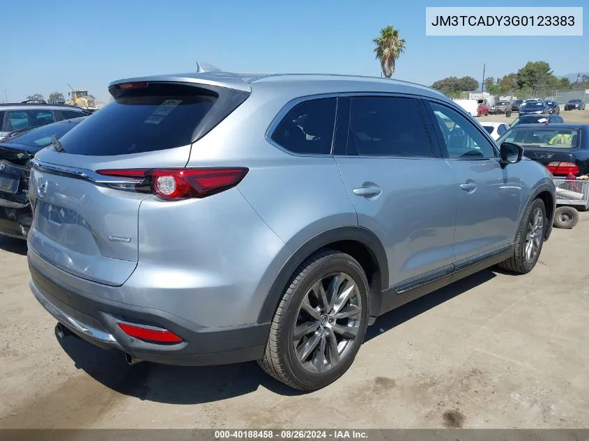 2016 Mazda Cx-9 Grand Touring VIN: JM3TCADY3G0123383 Lot: 40188458