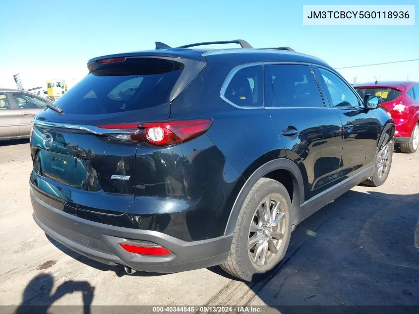 JM3TCBCY5G0118936 2016 Mazda Cx-9 Touring