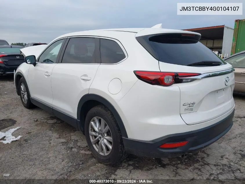 JM3TCBBY4G0104107 2016 Mazda Cx-9 Touring