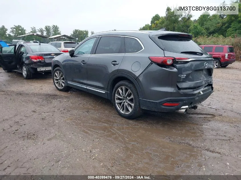 JM3TCBDY8G0113700 2016 Mazda Cx-9 Grand Touring