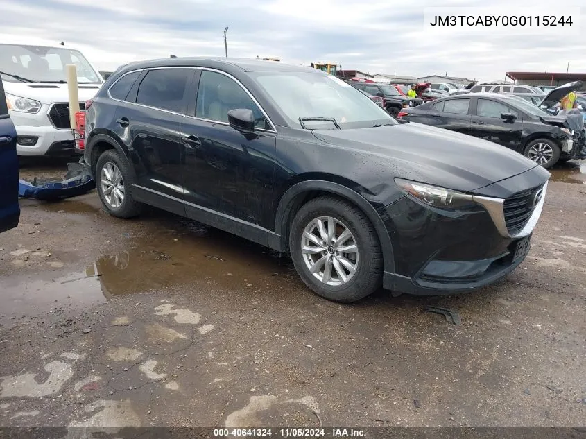 2016 Mazda Cx-9 Sport VIN: JM3TCABY0G0115244 Lot: 40641324